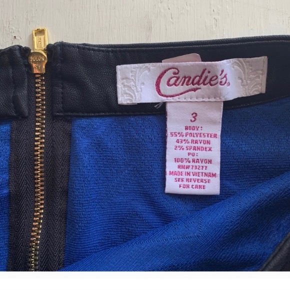 Candie’s : faux leather zig zag circle skirt - Picture 5 of 7